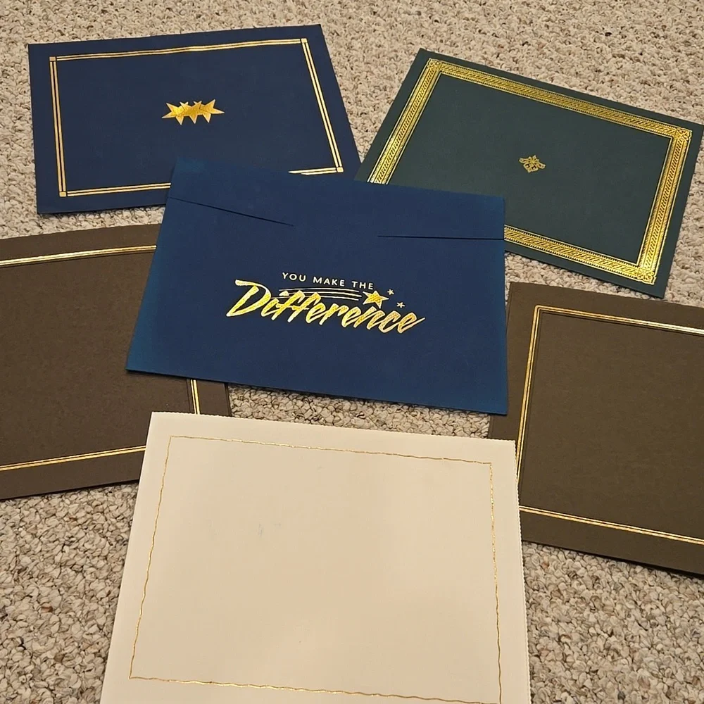 Certificate Folders - Set of 6